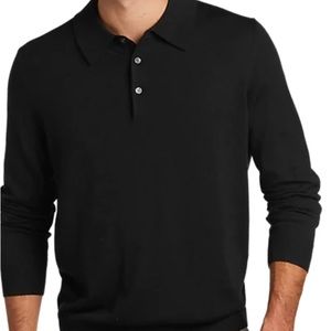 Claiborne Black 100% Cotton knit Sweater 2XLT Men, 3 Button